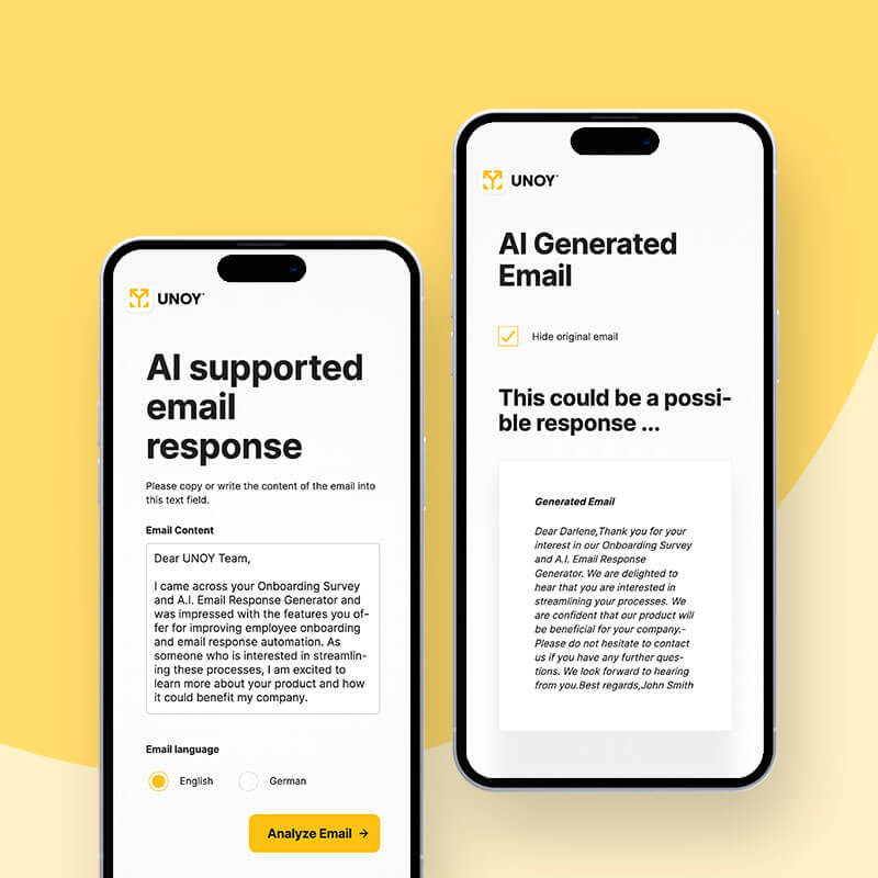 Ai email response unoy
